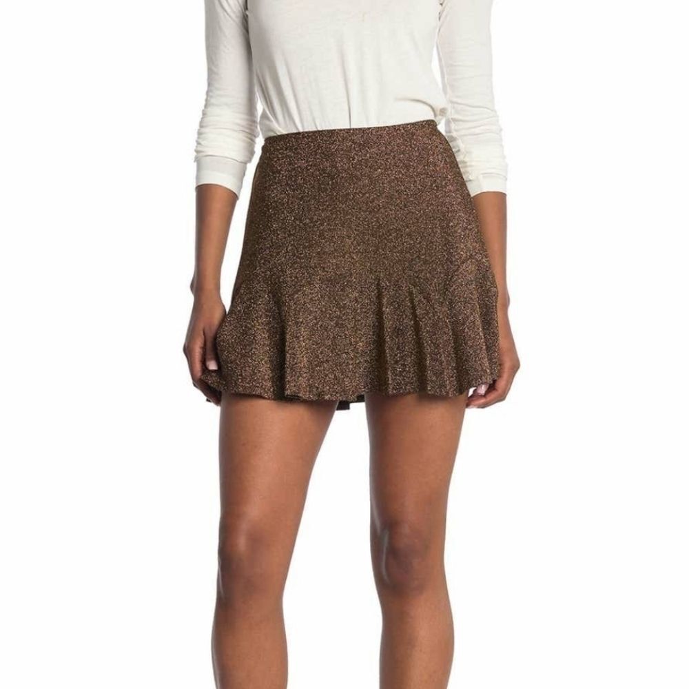 ROW A Godet Mini Skirt